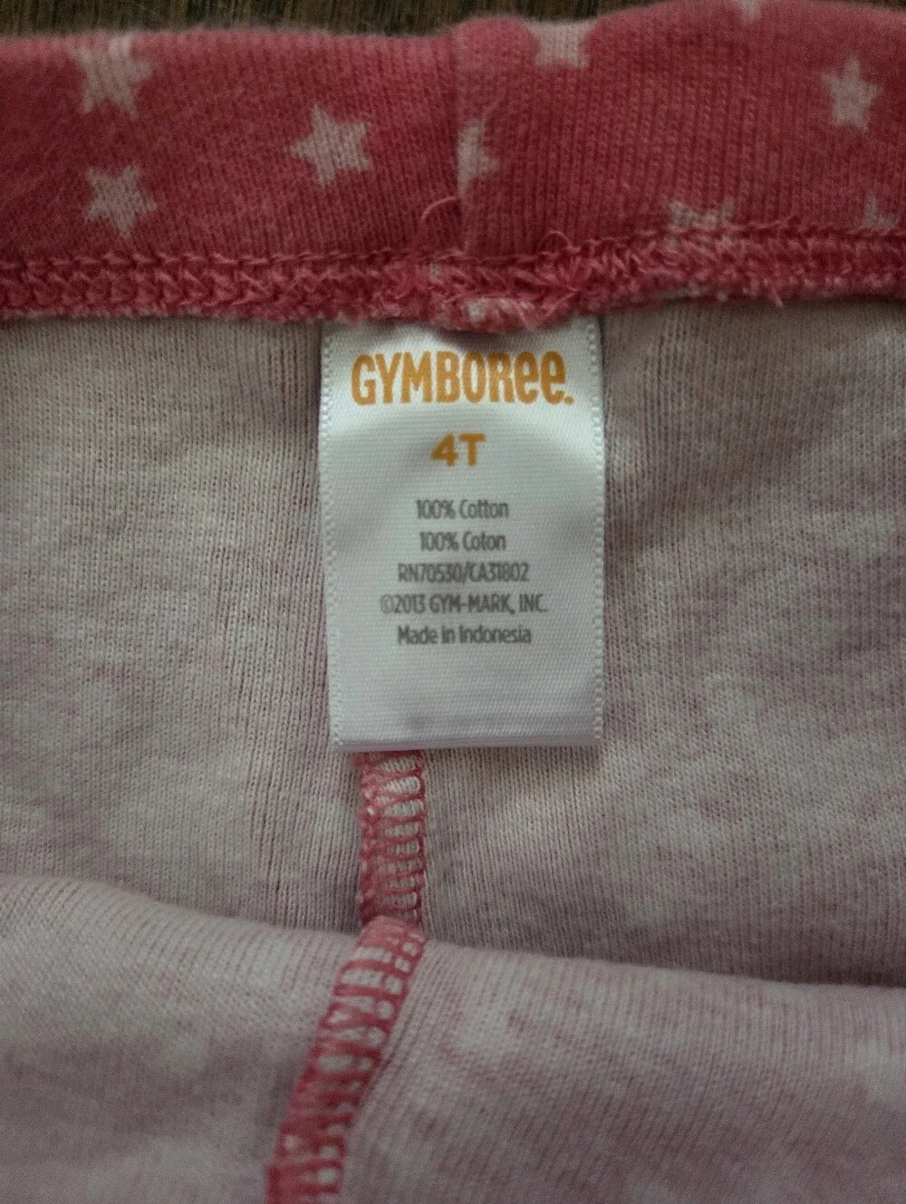 Gymboree Girls 4T Pink Star Leggings